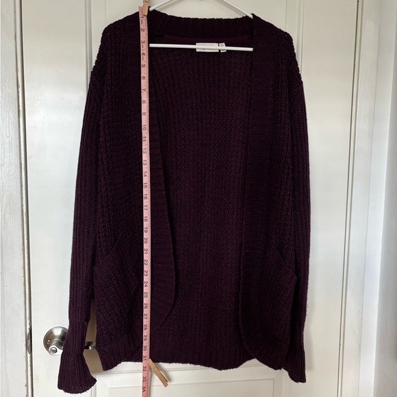 RD Style Montoya Open Cardigan Deep Purple Size Medium - Picture 7 of 7